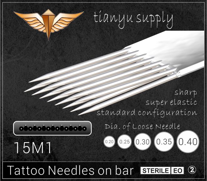 15-Magnum Premade Sterilized Tattoo Needle on Bar