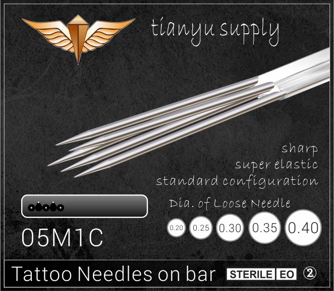 5-Curved Magnum Premade Sterilized Tattoo Needle on Bar