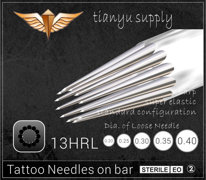13-Hollow Round Liner Premade Sterilized Tattoo Needle on Bar