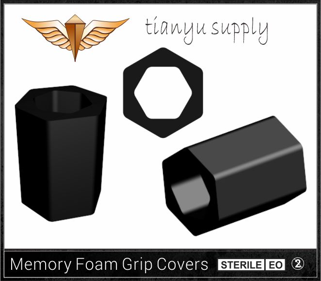 Hexagon Memory Foam Grip Covers